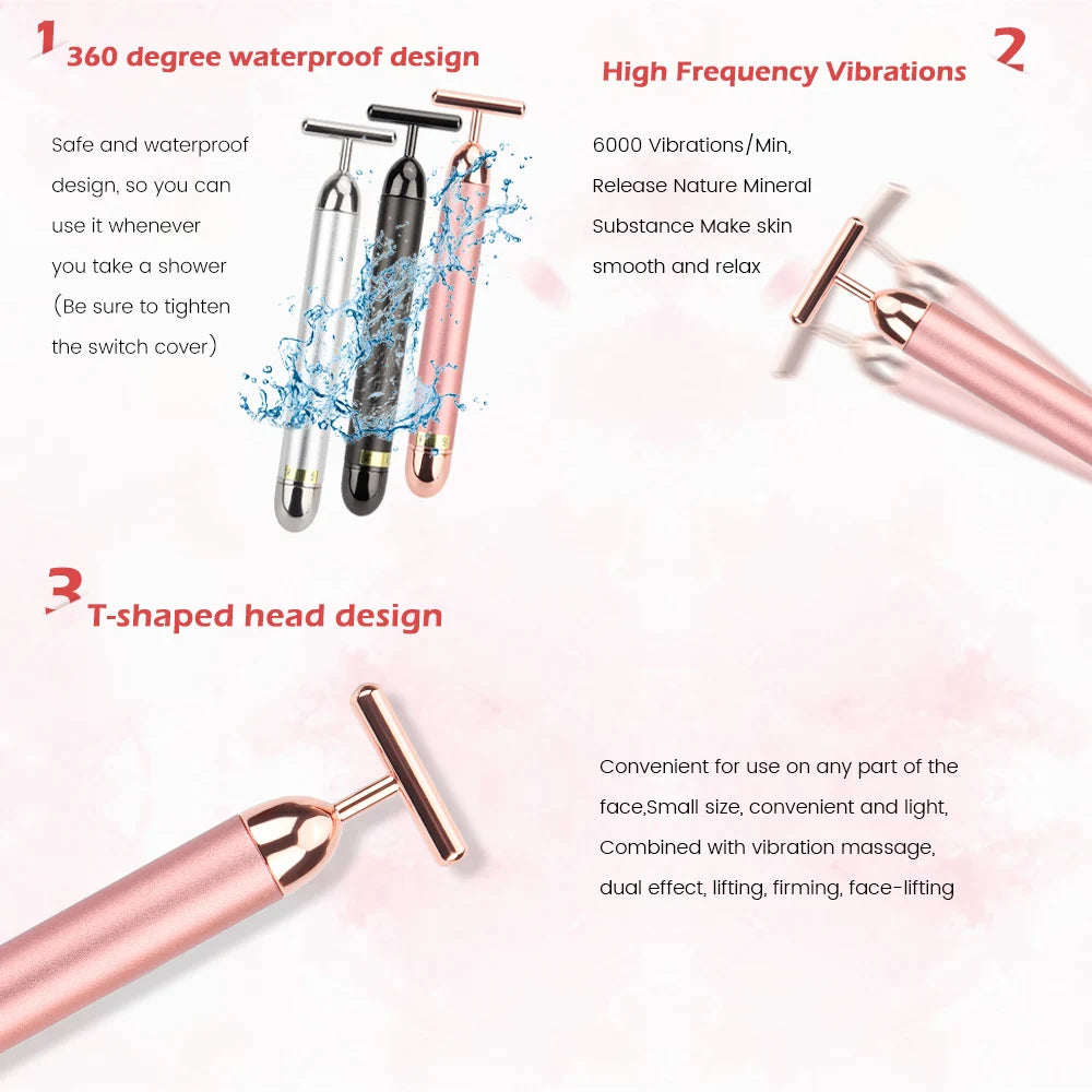 T-Shaped Vibration Face Lifting Bar